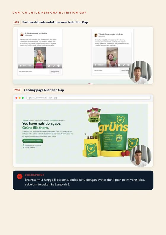 Landing page per persona